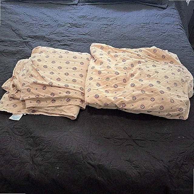 Lands End Coming Home Flannel 100% Cotton Sheets Set Fitted Flat Aztec