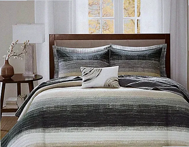 Madison Park Essentials Coverlet Set and Complete Sheet Set 6 Piece Twin Size