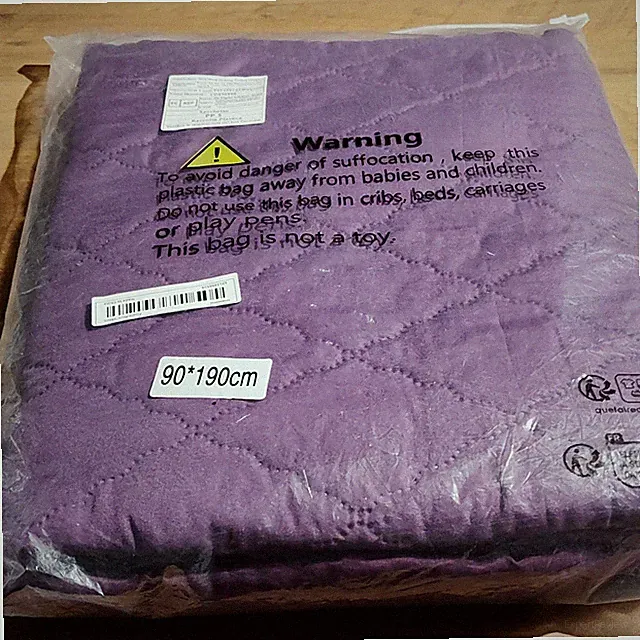 Purple Diamond Pattern 90x190cm twin fitted sheet