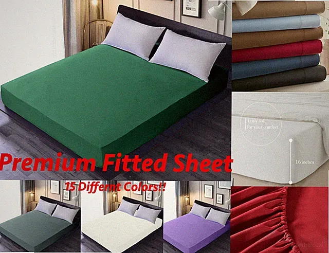 Superb Deep Pocket Fitted Sheet - Breathable, Extra Soft - 16" DEEP